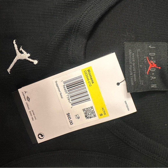 Air Jordan Black Sleeveless Tank Dress with Jumpman Logo - Picture 9 of 10